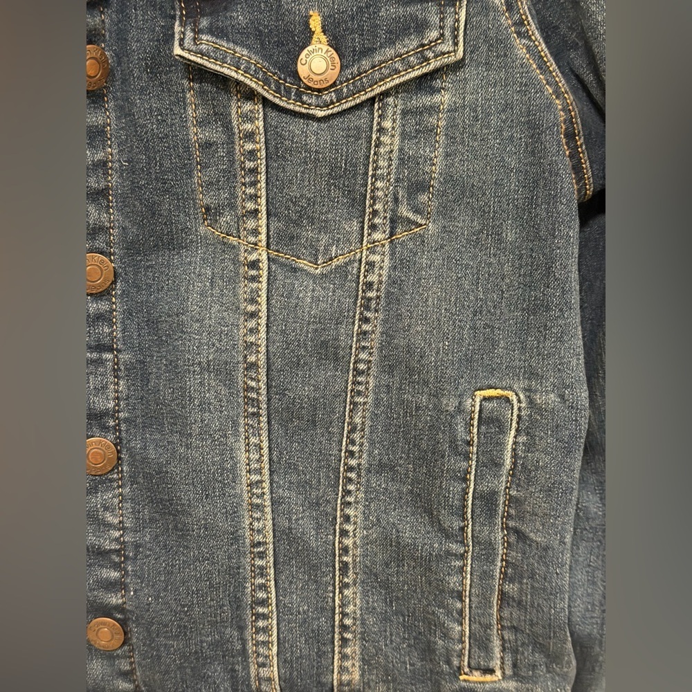 Calvin Klein Jeans Denim Jacket in Blue - NWOT - Picture 11 of 15
